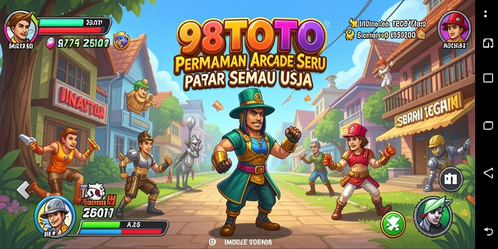 Tangkapan layar menampilkan gameplay seru 98TOTO dengan grafis menarik.