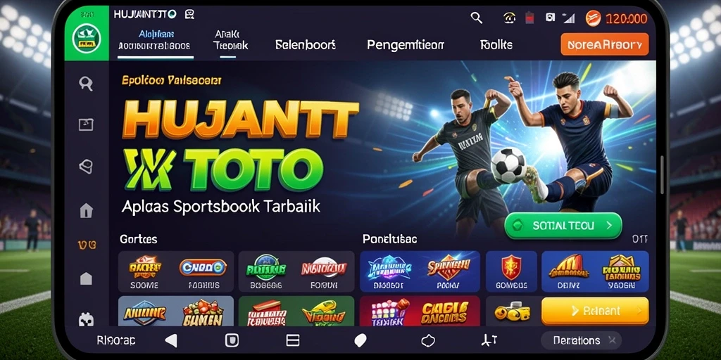 Tampilan antarmuka HUJANTOTO yang menarik dan user-friendly.