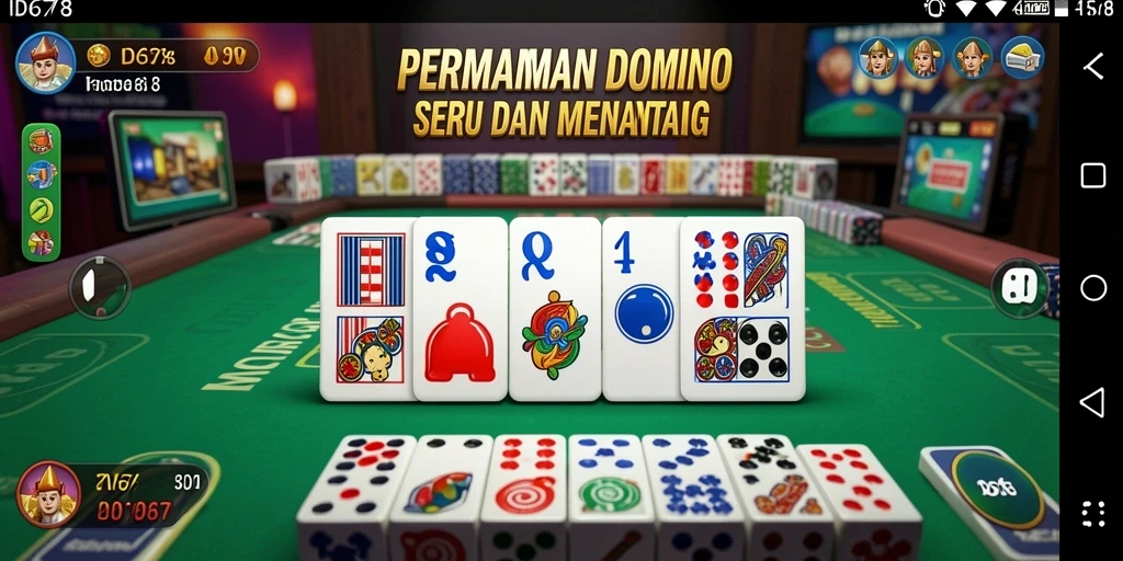 Tampilan gameplay seru dari game Domino ID678.