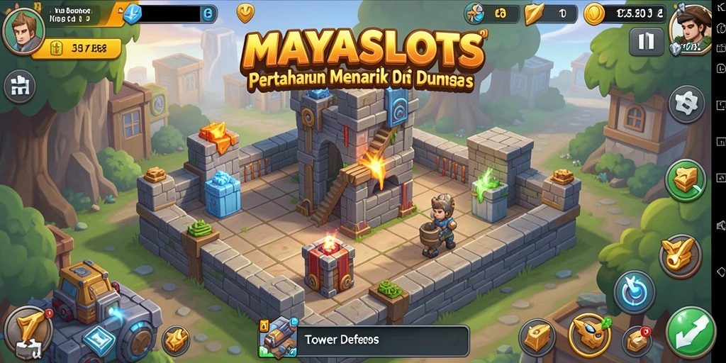 Gameplay menarik dari MAYASLOTS dalam Tower Defense.