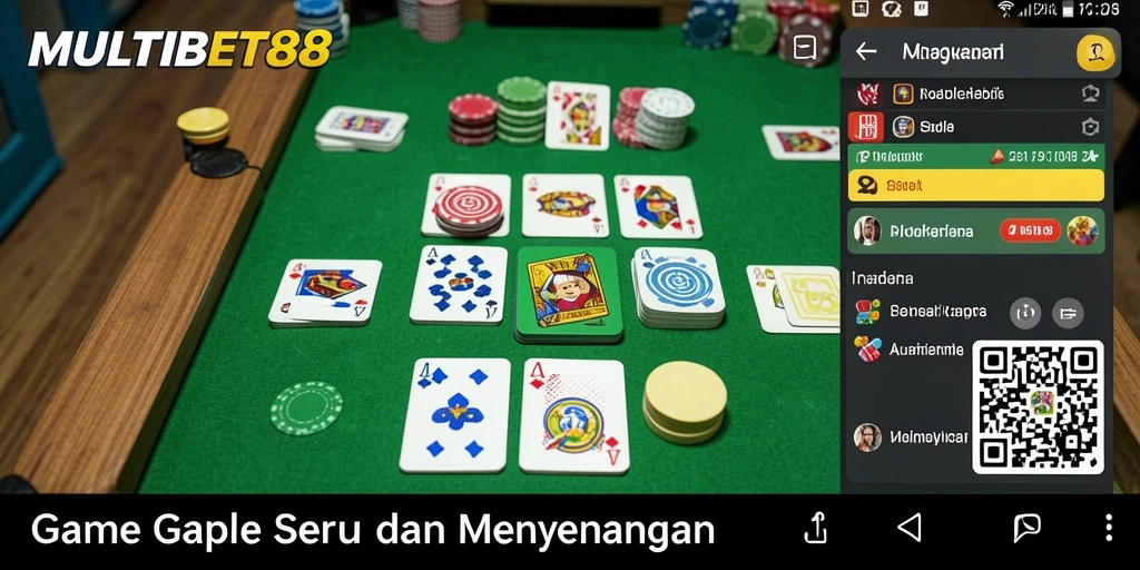 Screenshot gameplay Gaple yang seru di MULTIBET88.