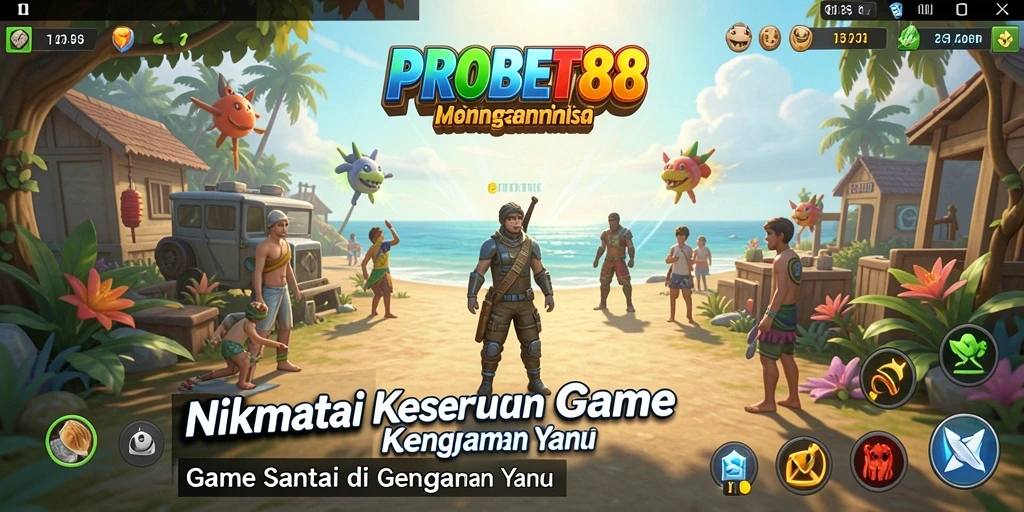Gameplay PROBET88 yang santai dan menyenangkan dengan grafis cerah.