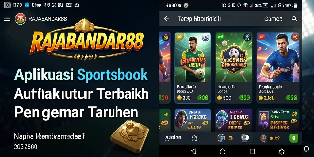 Tampilan antarmuka aplikasi RAJABANDAR88 saat taruhan langsung.