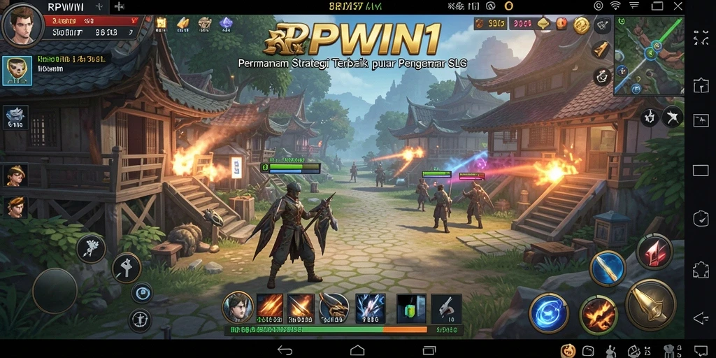 Tangkapan layar RPWIN1 menampilkan aksi strategi seru dalam dunia game.