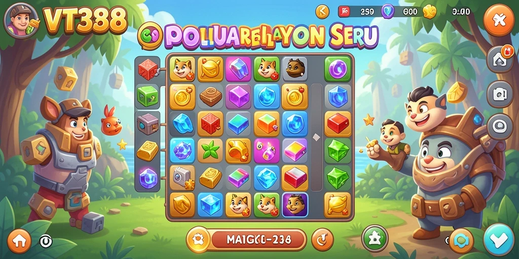 Gameplay seru dan menantang dalam VT38 Match-3.